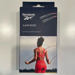 NWT Reebok Adjustable Jump Rope for Cardio Workout Exercise